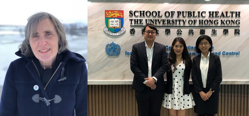 Dr Mary Schooling (left) and her research team (right) announces their findings on the role of testosterone in the risk of blood clots, heart failure and heart attacks.