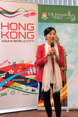 Ms Bernadette Tsui, Director of Development & Alumni Affairs Office and Trustee of UK Friends of HKU