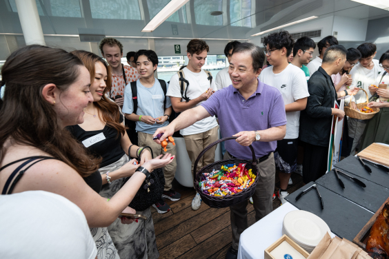 HKU President Sails with 100 Students on Victoria Harbour to embracing Unity and Celebrate Diversity